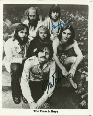 The Beach Boys Photo Signed By 3: Brian Wilson,  Carl Wilson,  Mike Love,  With