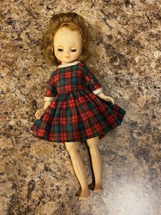 Vintage 8 " Betsy Mccall Doll In School Dress Outfit,  Shape For Age