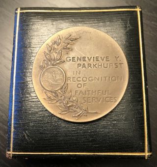1915 Panama Pacific Exposition San Francisco Bronze Service Medal,  Box 2
