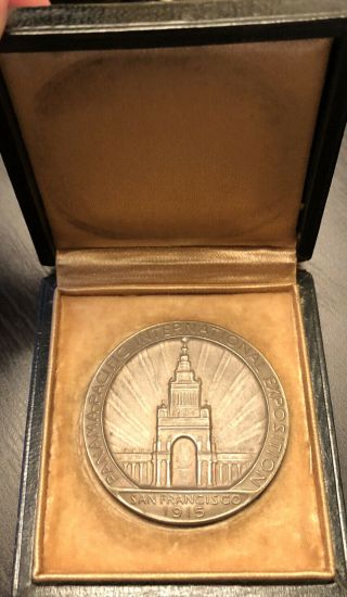 1915 Panama Pacific Exposition San Francisco Bronze Service Medal,  Box 3