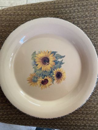 Home And Garden Party Sunflower Set Of 4 Dinner Plates Exc