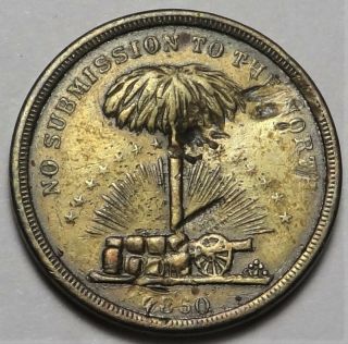 511/514 Wealth of the South No Submission to the North Civil War Patriotic Token 3