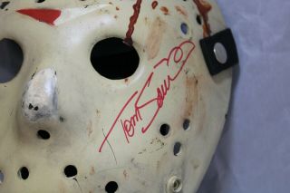 Friday the 13th - Jason Hockey Mask signed by Ted White & Savini JSA Certified 2