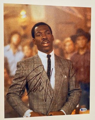 Eddie Murphy Signed Autographed 11x14 Photo Trading Places Beckett Bas
