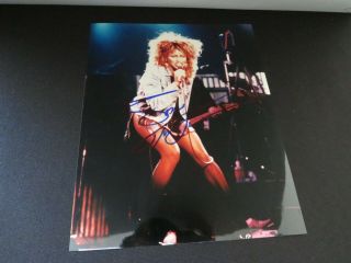 “private Dancer” Tina Turner Hand Signed 8x10 Color Photo Todd Mueller