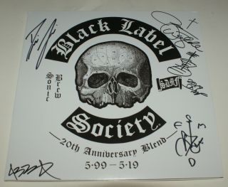 Zakk Wylde Signed Black Label Society Sonic Brew Vinyl 20th Anniversary Blend
