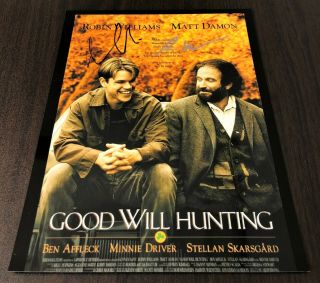 Good Will Hunting - Robin Williams & Matt Damon Signed 8x10 Certified Photo