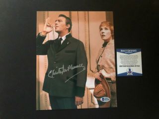 Christopher Plummer Signed Autographed Sound Of Music 8x10 Photo Beckett Bas