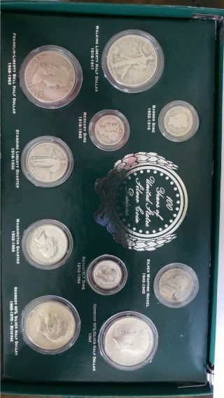 100 Years Of United States Silver Coin Designs Set