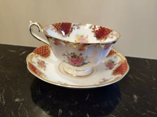 Royal Albert Empress Series " Catherine " Cup And Saucer Fine Porcelain