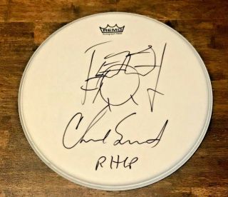 Chad Smith Red Hot Chili Peppers Remo 14 " Autographed Signed Drum Head
