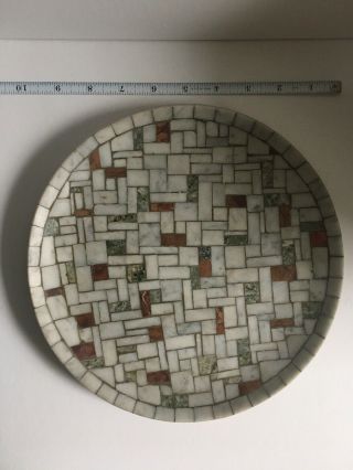 Heide Mosaic Mcm Plate Stone Modern Design Rare