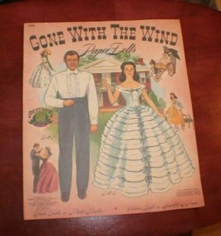 Gone With The Wind Paper Dolls,  By Merrill,  50th Anniversary - Uncut