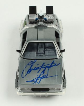 Christopher Lloyd Signed Back To The Future 1:24 Diecast Delorean Beckett