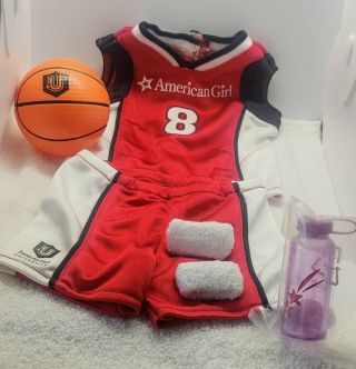 American Girl Doll Clothes Basketball Outfit Water Bottle