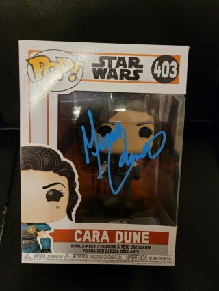 Gina Carano Signed Funko Pop Cara Dune The Mandalorian Star Wars Baby Yoda