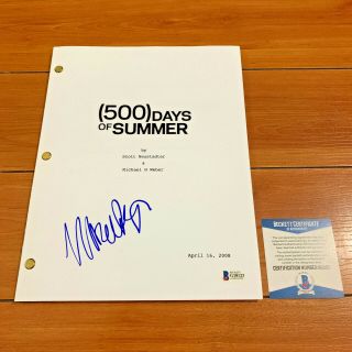 Marc Webb Signed 500 Days Of Summer Full Movie Screenplay Script W/ Beckett