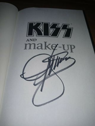 Gene Simmons Kiss Autograph Signed Book Kiss And Make - Up - Hardcover Rock N Roll
