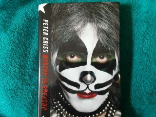Kiss Drummer Peter Criss Autographed Hard Cover Book Jsa Certified