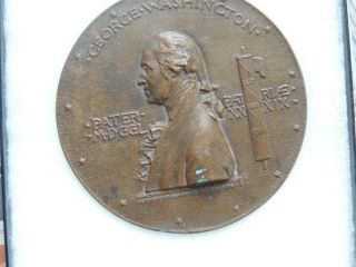 Saint Gaudens 1889 4 1/2” Centennial Bronze Medal Inaugural George Washington
