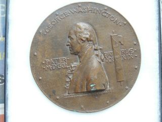 Saint Gaudens 1889 4 1/2” Centennial Bronze Medal Inaugural George Washington 2