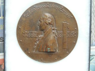 Saint Gaudens 1889 4 1/2” Centennial Bronze Medal Inaugural George Washington 5