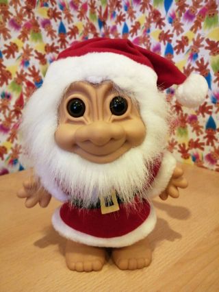Rare Large Russ Troll Christmas Santa Retro Vintage Collectable 90s Toy