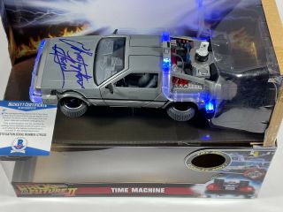 Christopher Lloyd Signed Back To The Future Delorean Autograph Beckett Bas 3