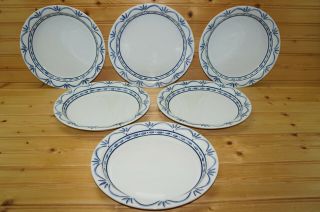 Dansk Norwegian Blue (6) Salad Plates,  8 1/2 "