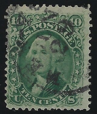 Us Stamps - Scott 68 - 10c Green Washington - Sound  (a - 353)