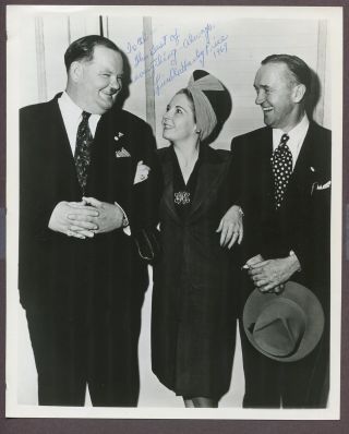 Lucille Hardy Signed Photo Stan Laurel & Oliver Hardy 1969 Hollywood J1826