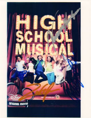 High School Musical Cast Signed By 4 Autograph W/