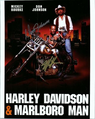Harley Davidson & Marlboro Man - Cast Signed Autographed Photo W/coa