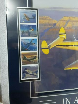 American Advances in Aviation Ercoupe 415 Framed Photo USA37 w/Stamps USPS 3