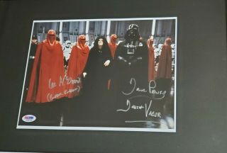Ian Mcdiarmid & David Prowse (darth Vader) Duo Signed Photo Psa Dna Star Wars