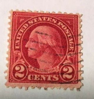 Very Rare George Washington Red 2 Cent Us Postage Stamp
