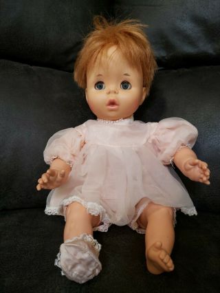 Vintage Mattel Baby Pattaburp Doll 17” Orig.  Outfit.