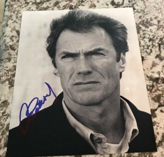Clint Eastwood Autograph 8x10 Signed Photo Ga