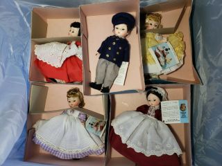 Vintage Small Madame Alexander Laurie Little Woman Porcelain Dolls