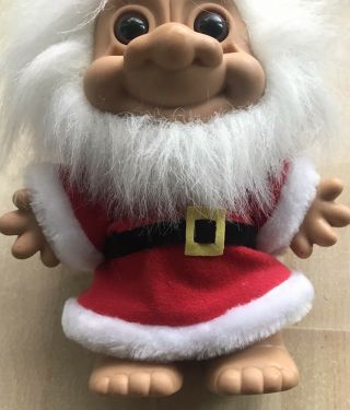 Rare Large Russ Troll Christmas Santa Retro Vintage Collectable 90s Toy 2