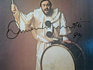 Luciano Pavarotti Pavarotti ' s Greatest Hits Autograph Signed LP 2