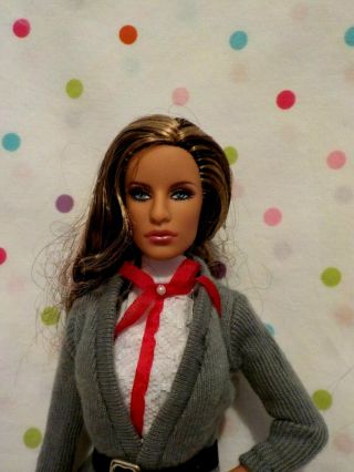Gorgeous Model Muse Barbie Doll,  Brunette,  Chic Outfit,  Nylons,  Shoes,  Mattel,  Excd