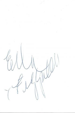 Ella Fitzgerald Jazz Signed 4x6 Inch White Card Autograph