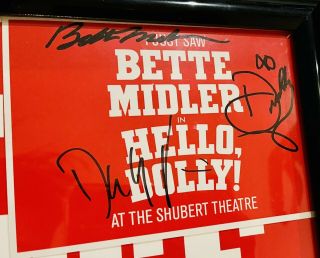 Hello Dolly Postcard Signed By Bette Midler,  Donna Murphy,  David Hyde Pierce