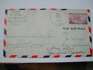 Alaska Emergency Airmail 10/23/37 Flat To 4 Towns All Signed By Postmaster