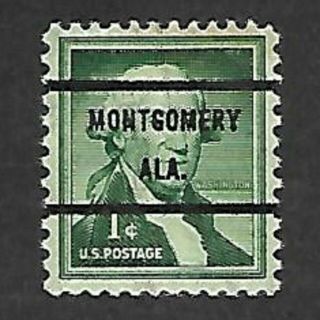 The Montgomery,  Alabama One Cent Bureau Coil Precancel Scott 1031 - 71