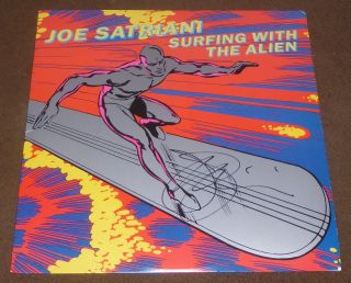 Joe Satriani Signed Surfing With The Alien Lp W/ Proof Record Album Vinyl