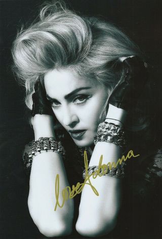Madonna Autographed Signed Photo