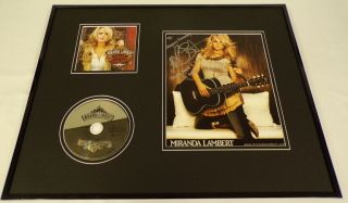Miranda Lambert Signed Framed 16x20 Crazy Ex Girlfriend Cd & Photo Set Unique