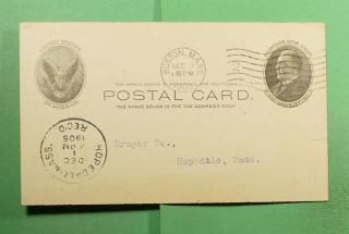 Dr Who 1905 Boston Ma Postal Card Advertising Want Ad Publishing Co F71568